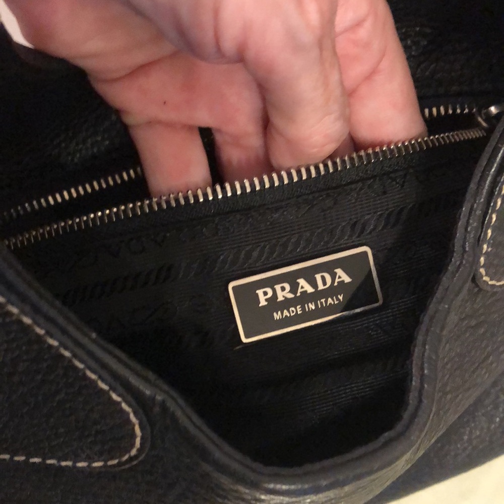 Prada Black Pebble Leather - Picture 11 of 16